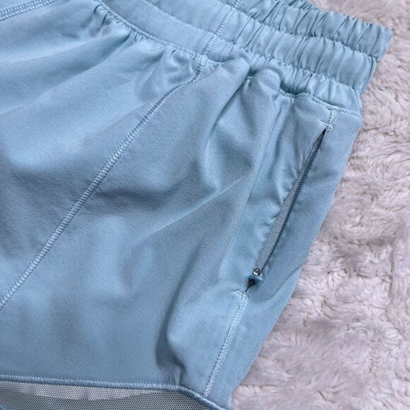 Lululemon #LW7AWBT Women's Light Blue Hotty Hot Short II Size 2 - Picture 6 of 8
